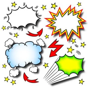 Cartoon explosions Stock-Illustration