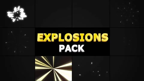 Cartoon Explosions Pack | After Effects After Effects素材