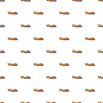 Cartoon express train pattern on white background Illustrazione stock