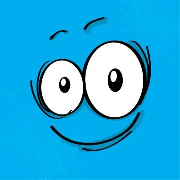 Cartoon expression on colored background, eps10 vector illustration Ilustración de archivo