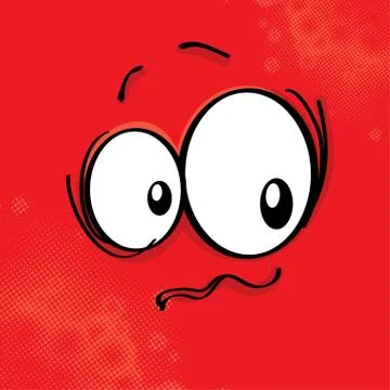 Cartoon expression on colored background, eps10 vector illustration Stock Illustration