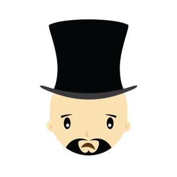 Cartoon expression face male guy man vector art Illustrazione stock