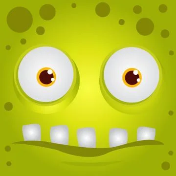 Cartoon expression monster Illustrazione stock