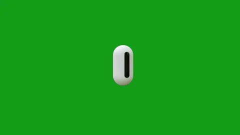 Cartoon eye motion graphics with green screen background Stock Footage 139184789