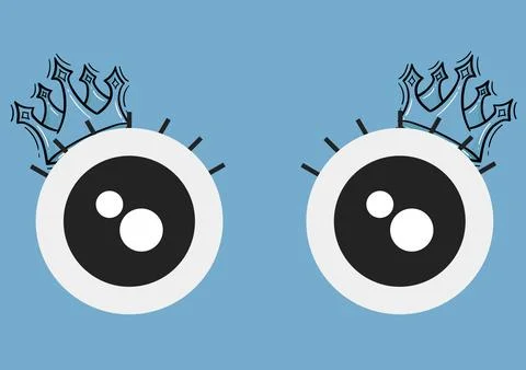 Cartoon eyes background 2 Stock Illustration