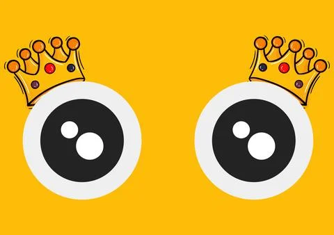 Cartoon eyes background Stock Illustration
