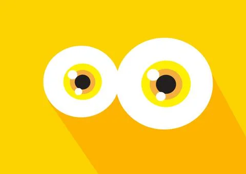 Cartoon eyes icon vector Stock Illustration