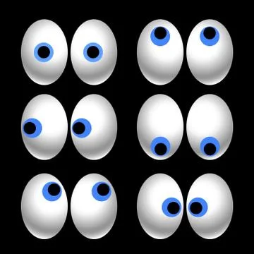 Cartoon eyes Illustrazione stock