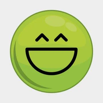 Cartoon face icon. Expression design. Vector graphic Stock Illustration