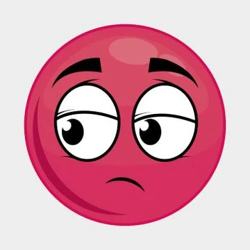 Cartoon face icon. Expression design. Vector graphic Illustrazione stock
