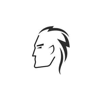 Cartoon face man flat icon vector illustration design template Stock Illustration