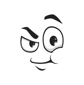 Cartoon face vector icon funny emoji with wink eye Ilustración de archivo