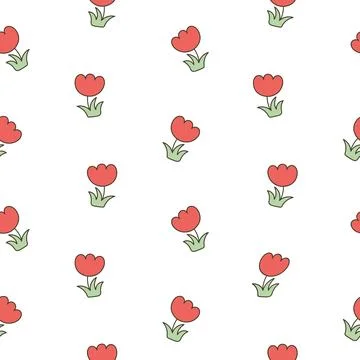 Cartoon farm elements. Seamless pattern. Stock Illustration