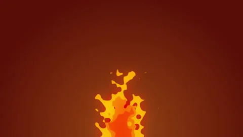 Dynamic Anime Fire Background - Stock Motion Graphics