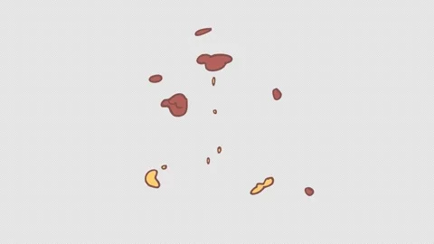 Cartoon Fire Explosions Motion Graphics Stockbeeldmateriaal 270273413