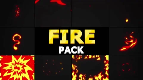 Cartoon Fire Pack | After Effects ~ After Effects #149109878