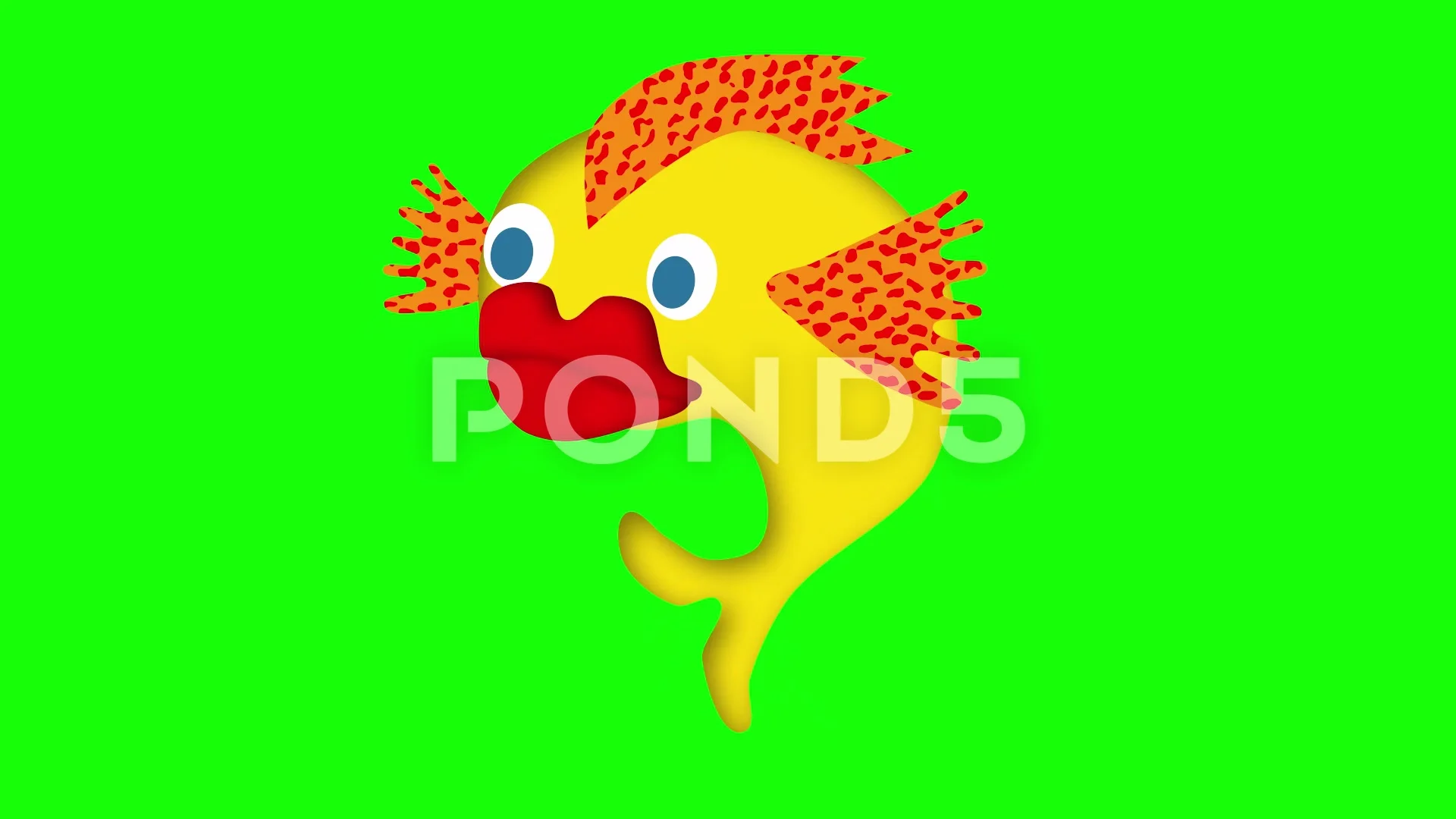 cartoon fish mouth open