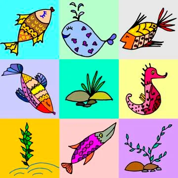 Cartoon fish Stock Illustration