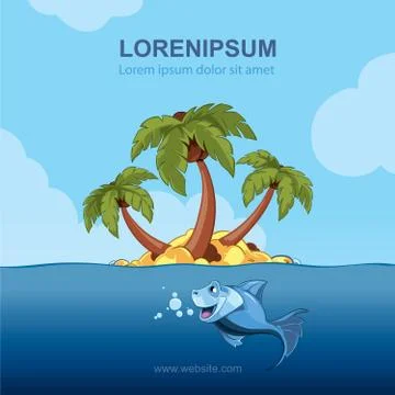 Cartoon fish Stock Illustration