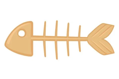 Cartoon fish skeleton Stock Illustration