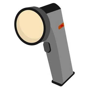Cartoon Flashlight Illustration. Stock Illustration