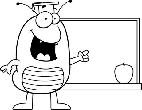 Cartoon Flea Teaching Stock Illustration