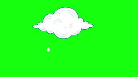 Cartoon Floating with Character on Chroma Key for Compositing Stock Footage 341337109