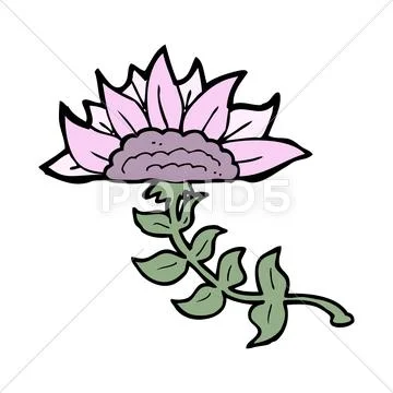 Cartoon flower Stock Illustration