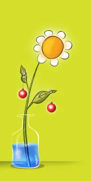 Cartoon Flower Stock Illustration