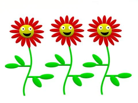 Cartoon Flower Stock Illustration