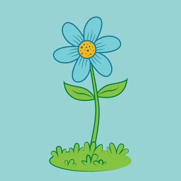 Cartoon Flower illustration EPS Vector Illustrazione stock