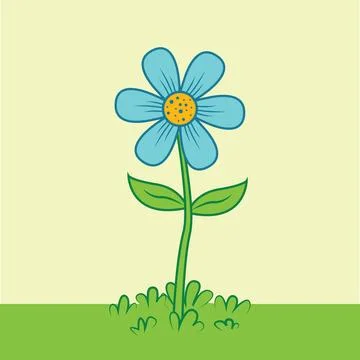 Cartoon Flower illustration EPS Vector Illustrazione stock