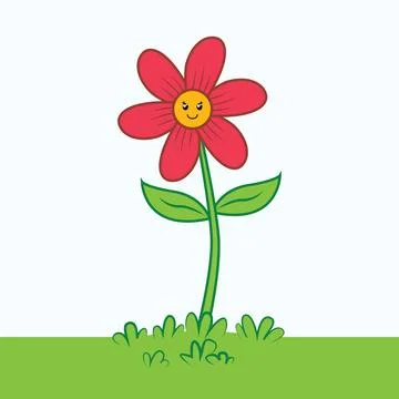 Cartoon Flower illustration EPS Vector Stock-Illustration