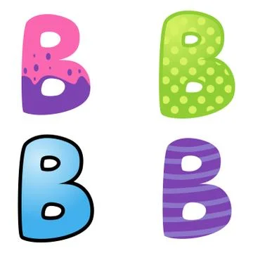 Cartoon Font Type Stock Illustration