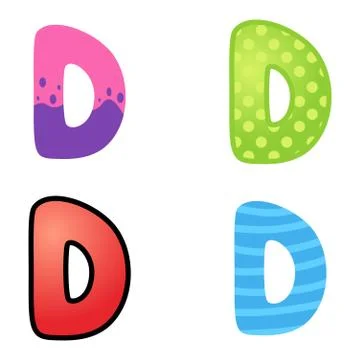 Cartoon Font Type Stock Illustration