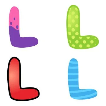 Cartoon Font Type Stock Illustration