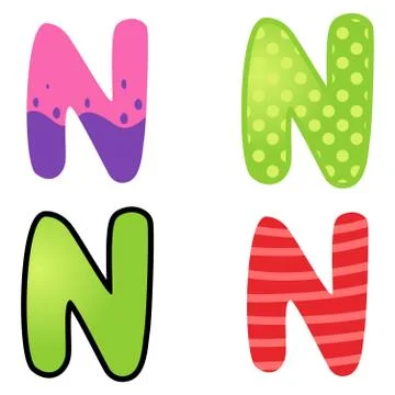 Cartoon Font Type Stock Illustration