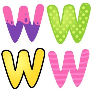 Cartoon Font Type Stock Illustration