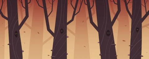 Cartoon Forest Stock Illustration