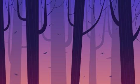 Cartoon Forest Stock Illustration