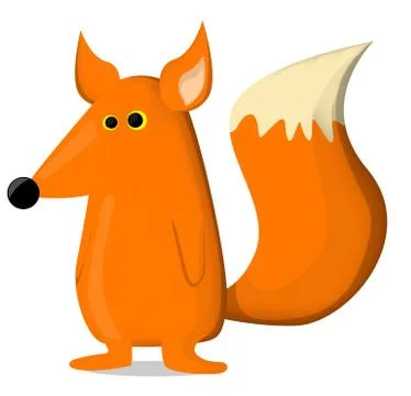 Cartoon fox Stock Illustration