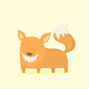 Cartoon fox. Stock Illustration
