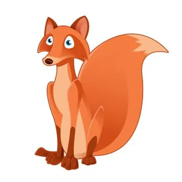 Cartoon fox Illustrazione stock