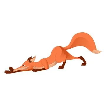 Cartoon fox Stock Illustration