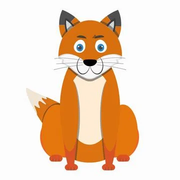 Cartoon fox Stock Illustration