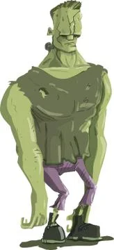 Cartoon frankenstein monster Stock Illustration