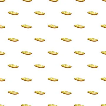 Cartoon fried egg toast pattern repeating background Illustrazione stock