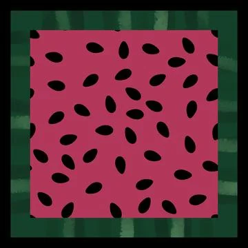 Cartoon fruit seamless watermelon pattern for wrapping paper and fabrics Stock Illustration