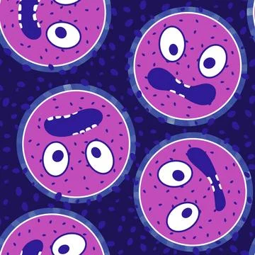 Cartoon fruit seamless watermelon pattern for wrapping paper and fabrics Stock Illustration