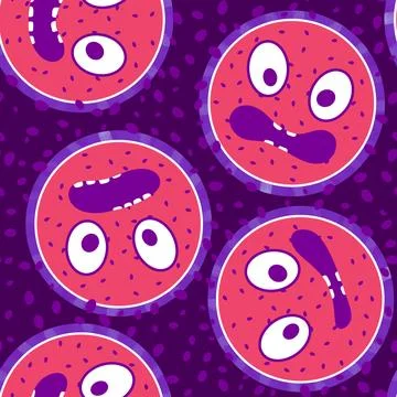 Cartoon fruit seamless watermelon pattern for wrapping paper and fabrics Stock Illustration